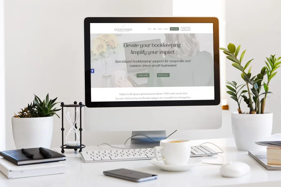 LD Creative Designs - Good Karma Bookkeeping - Website Design