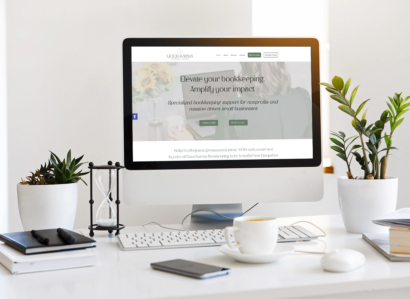 LD Creative Designs - Good Karma Bookkeeping - Website Design