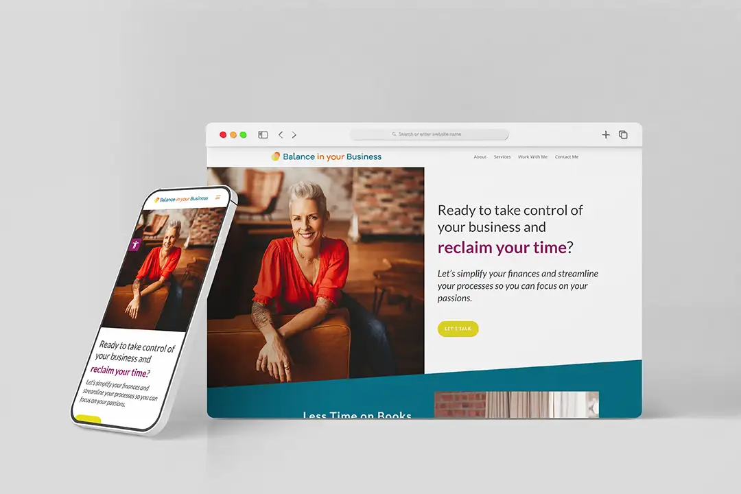 LD Creative Designs - Balance In Your Business - Bookkeeping Website Design