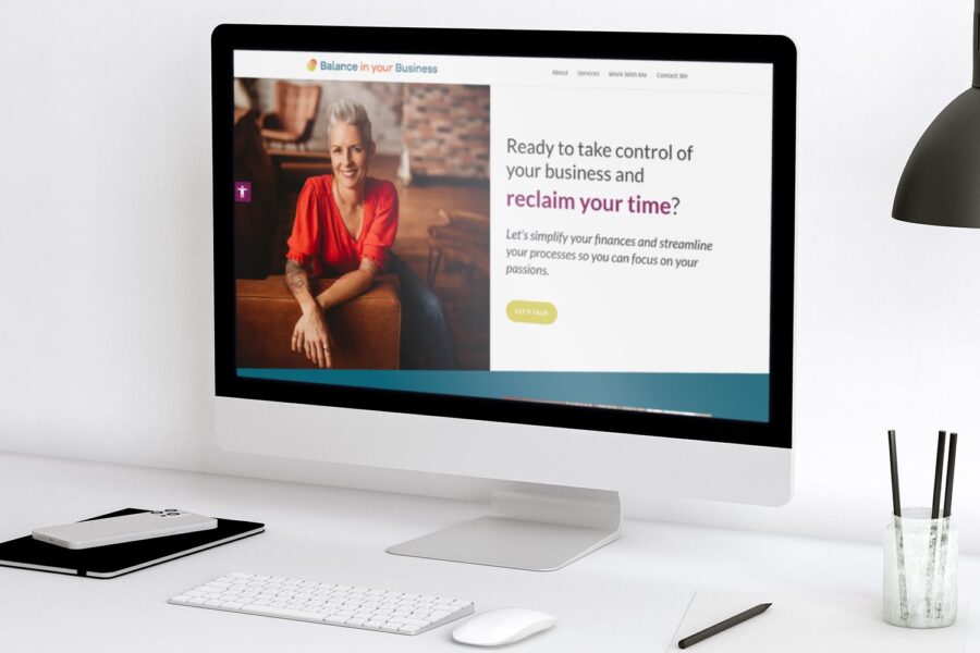 LD Creative Designs - Balance In Your Business - Bookkeeping Website Design