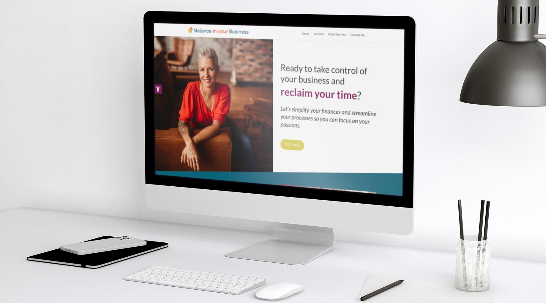 LD Creative Designs - Balance In Your Business - Bookkeeping Website Design