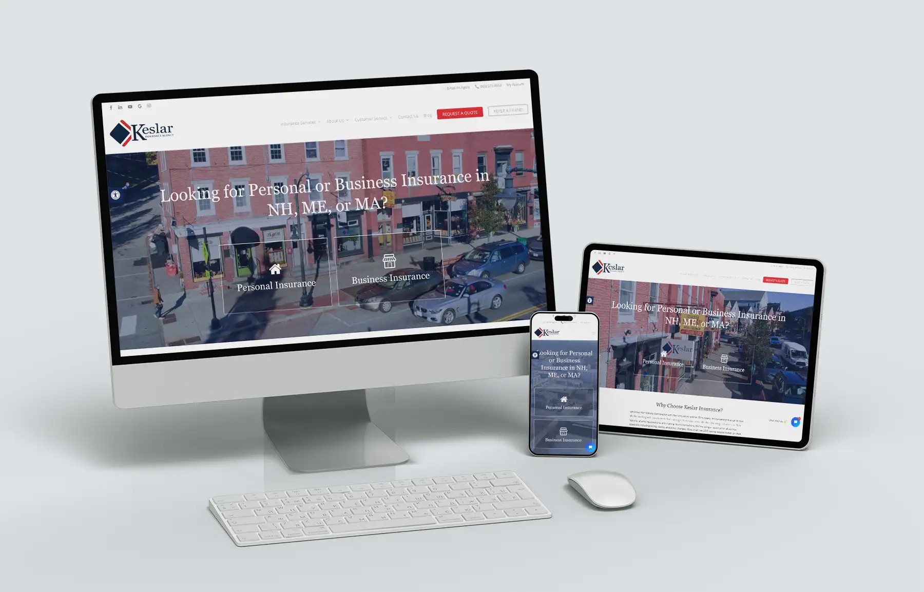 LD Creative Designs - Keslar Insurance Agency Website - Responsive Web Design: Why It’s a Must-Have for Your Website