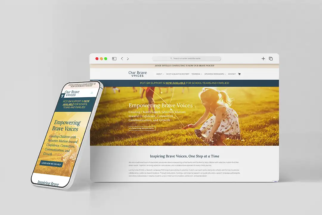 LD Creative Designs - Our Brave Voices Branding, Logo, and Website