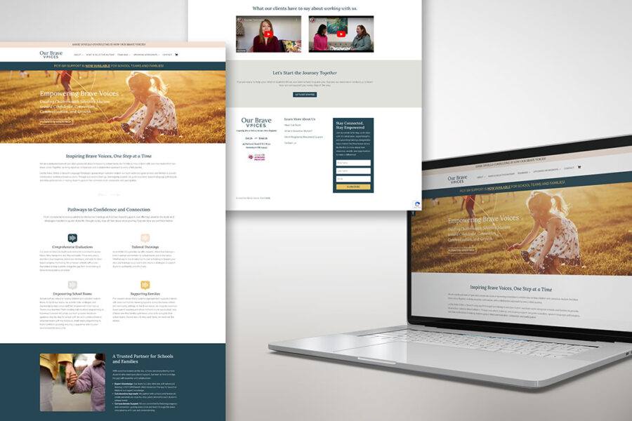 LD Creative Designs - Our Brave Voices Branding, Logo, and Website