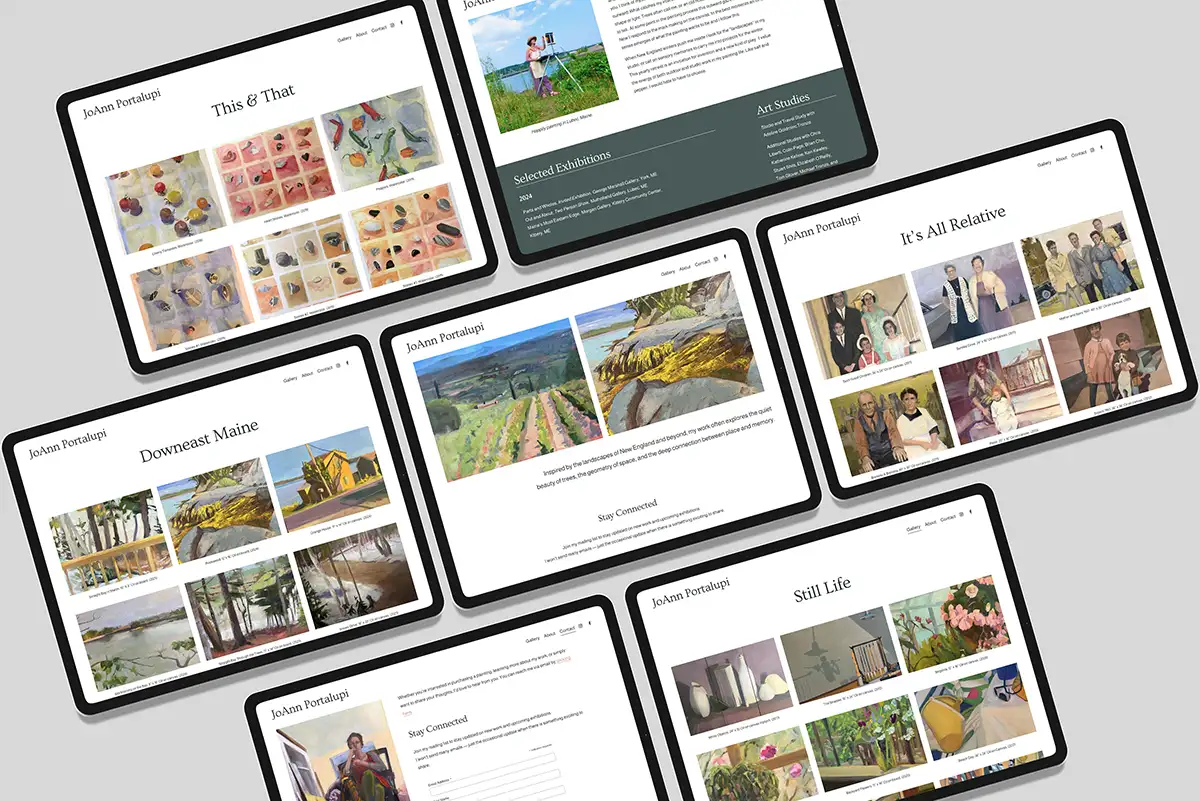 LD Creative Designs - JoAnn Portalupi - Artist Website Design