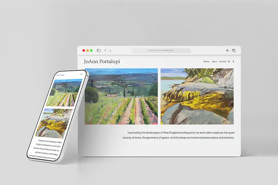 LD Creative Designs - JoAnn Portalupi - Artist Website Design