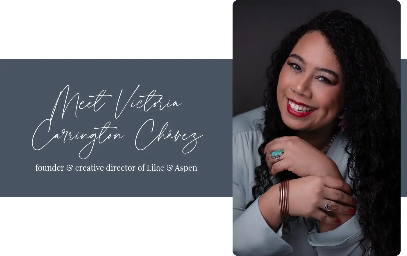 LD Creative Designs - Women Business Owners Who are Making a Difference - Victoria Carrington Chávez - founder and creative director at Lilac & Aspen