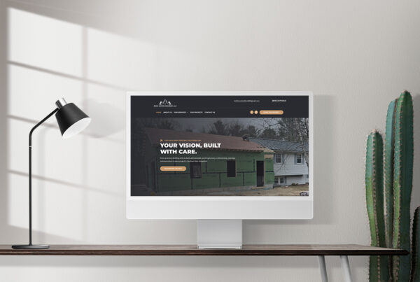 Web Design for Contractors - Mock up of new website for Bold Move Builders